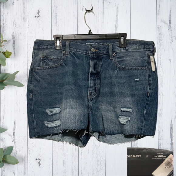 Old Navy Distressed Jean Shorts - Picture 1 of 2